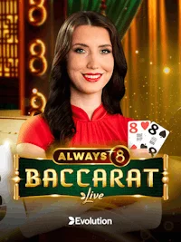 Always 8 Baccarat table at Aerobet Casino